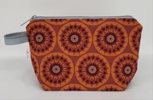 Rust Flower Burst - Notions Bag