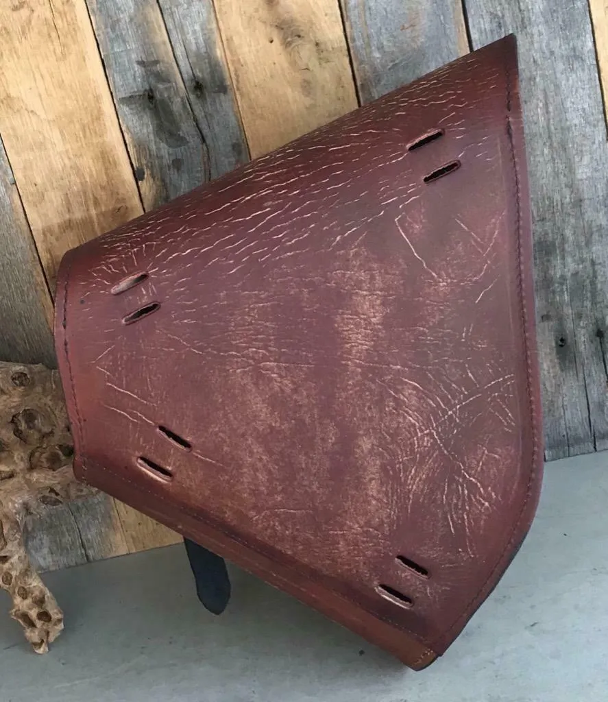Saddle Bag 2000-2025 Harley & Hardtail Motorcycle Brn DistLeather Chopper Bobber