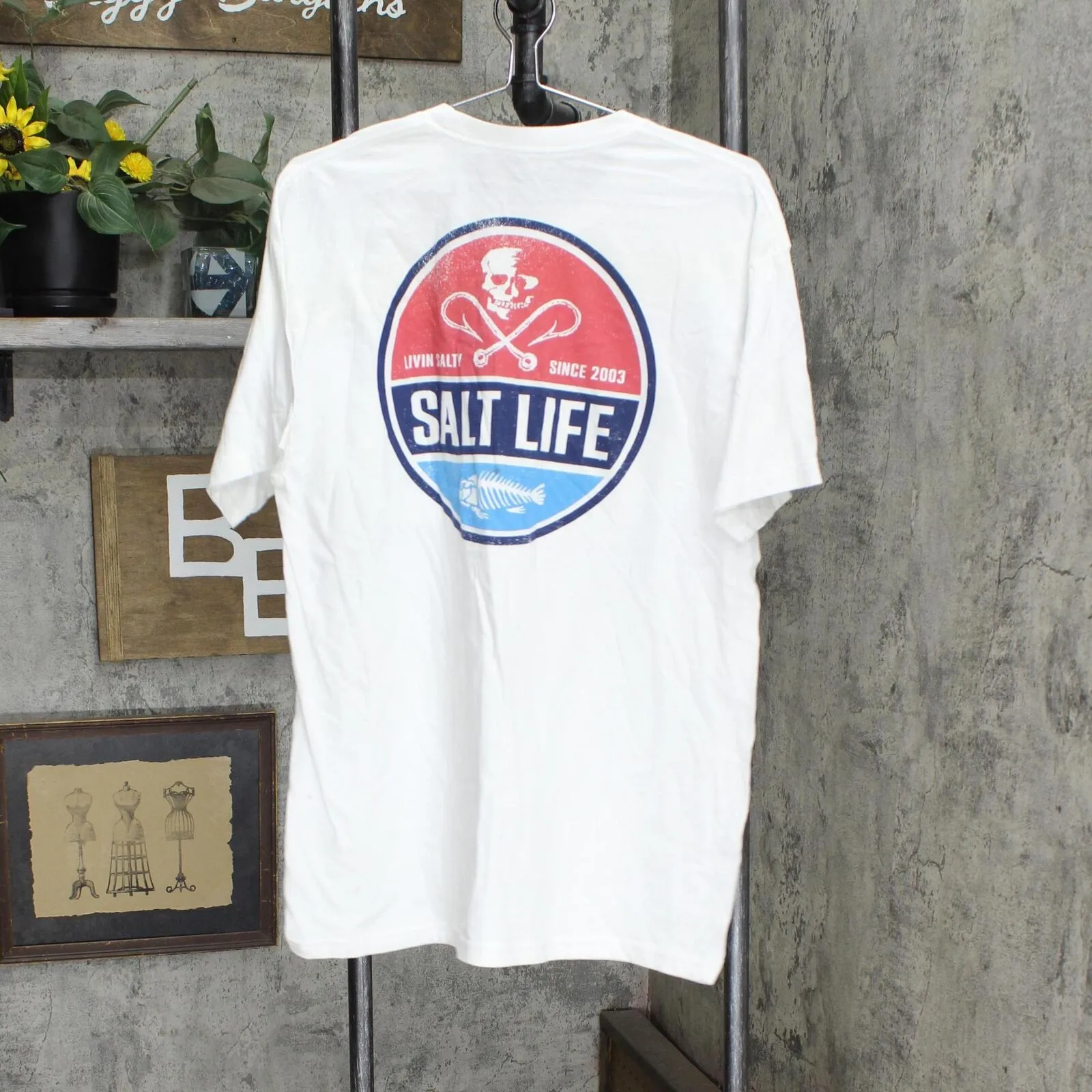 Salt Life Men's High Seas T-Shirt SLM10832 White L