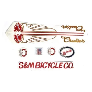 S&M Bikes Covid Cruiser Frame and Fork Sticker Set