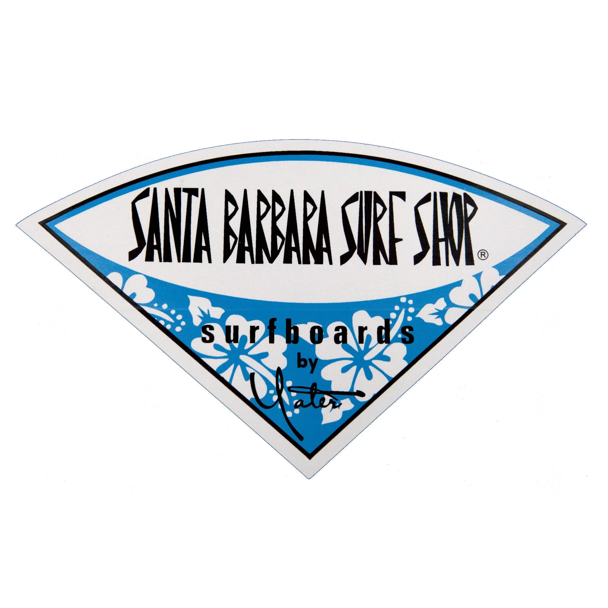 Santa Barbara Surf Shop Classic Vinyl Stickers