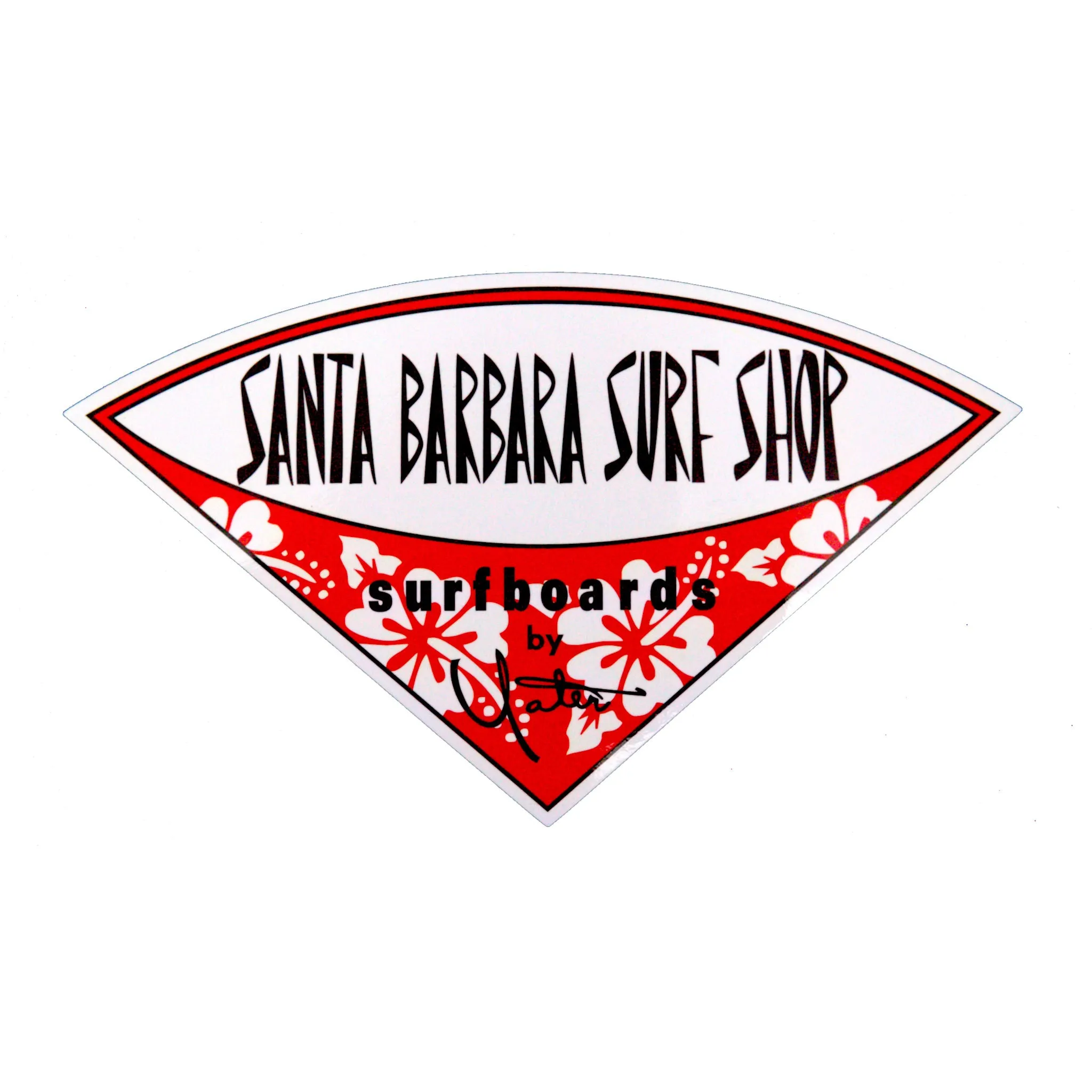 Santa Barbara Surf Shop Classic Vinyl Stickers