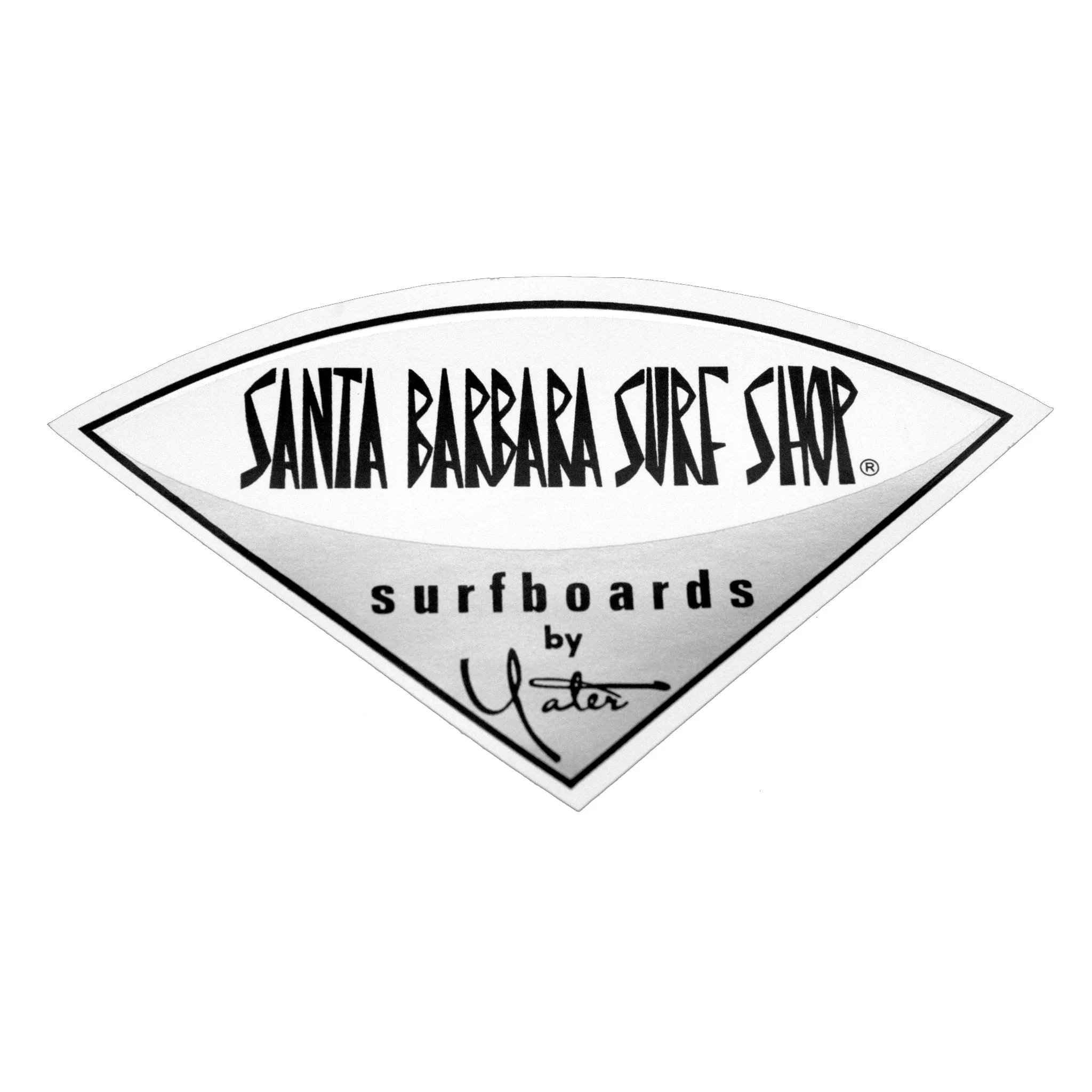 Santa Barbara Surf Shop Classic Vinyl Stickers