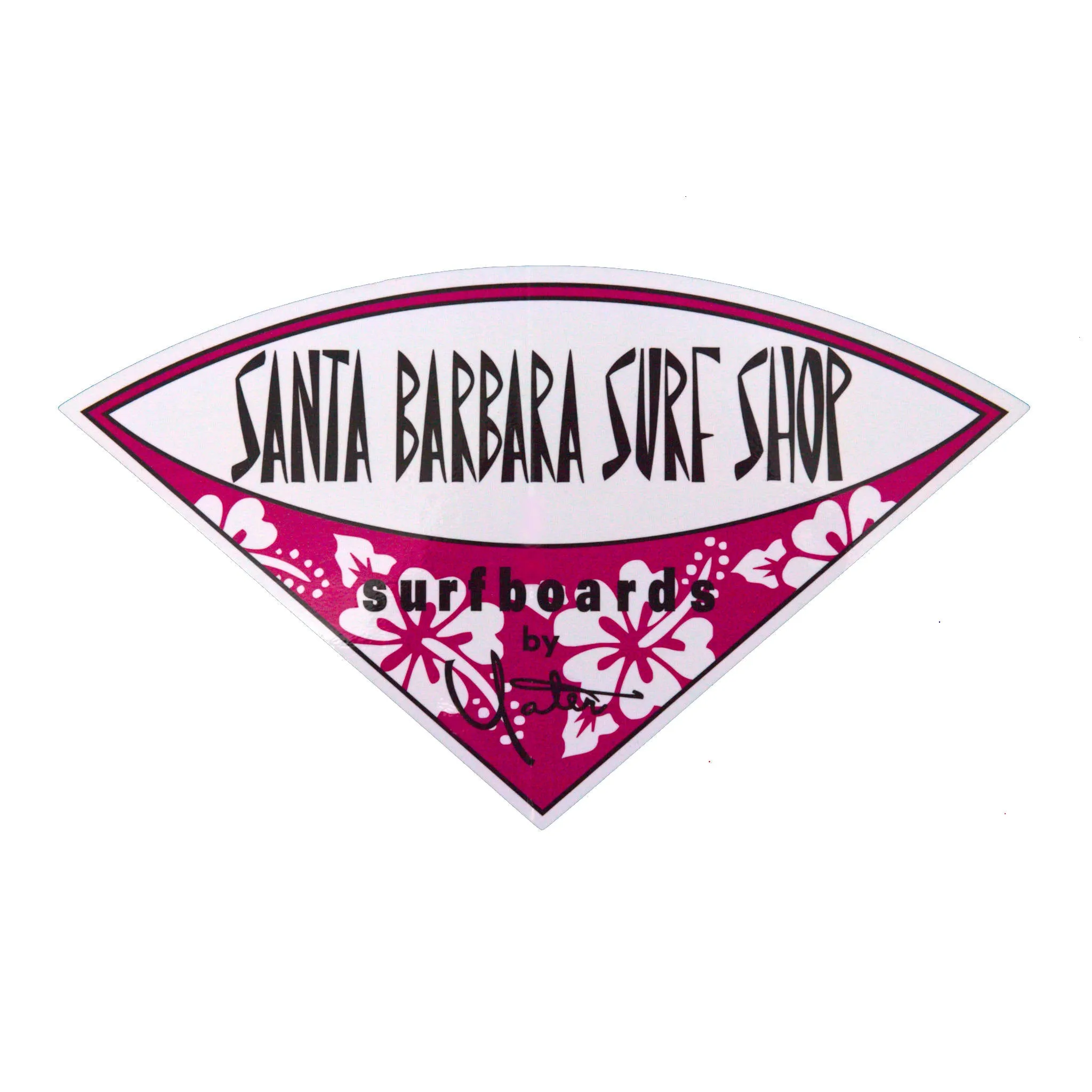 Santa Barbara Surf Shop Classic Vinyl Stickers