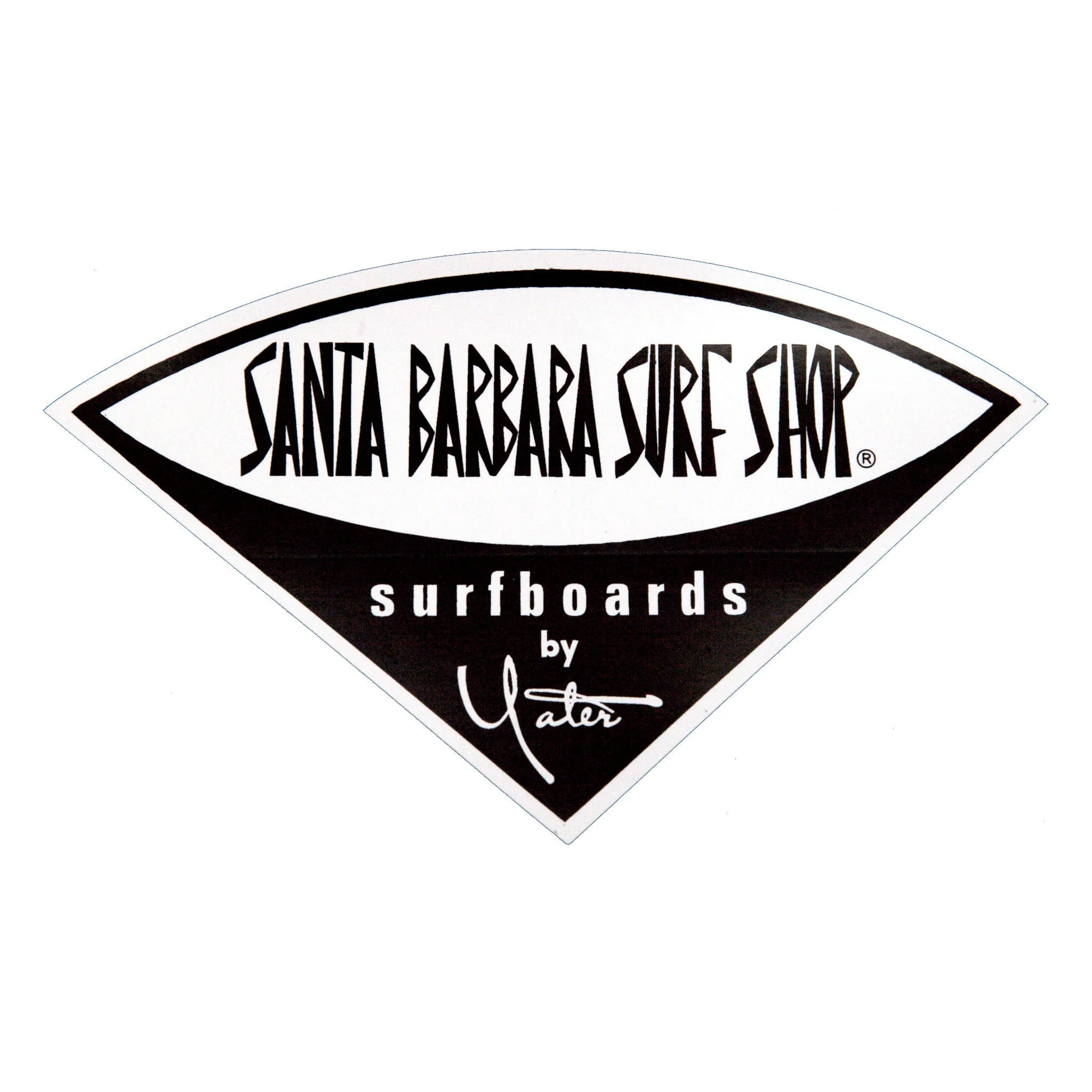 Santa Barbara Surf Shop Classic Vinyl Stickers