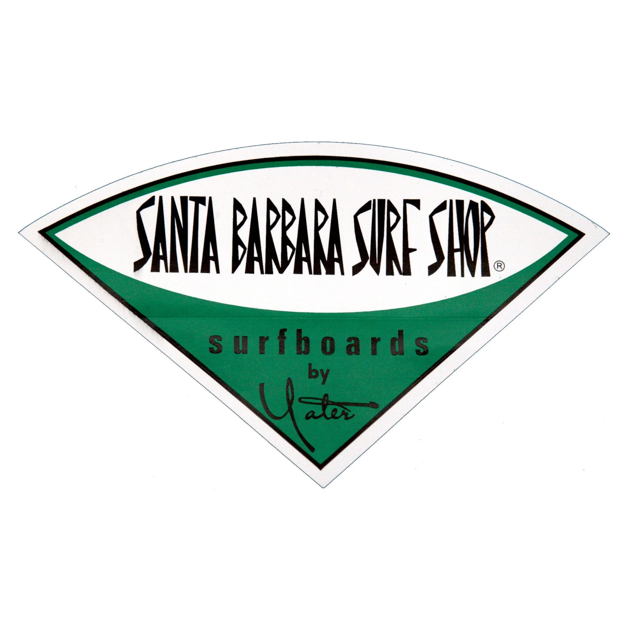 Santa Barbara Surf Shop Classic Vinyl Stickers