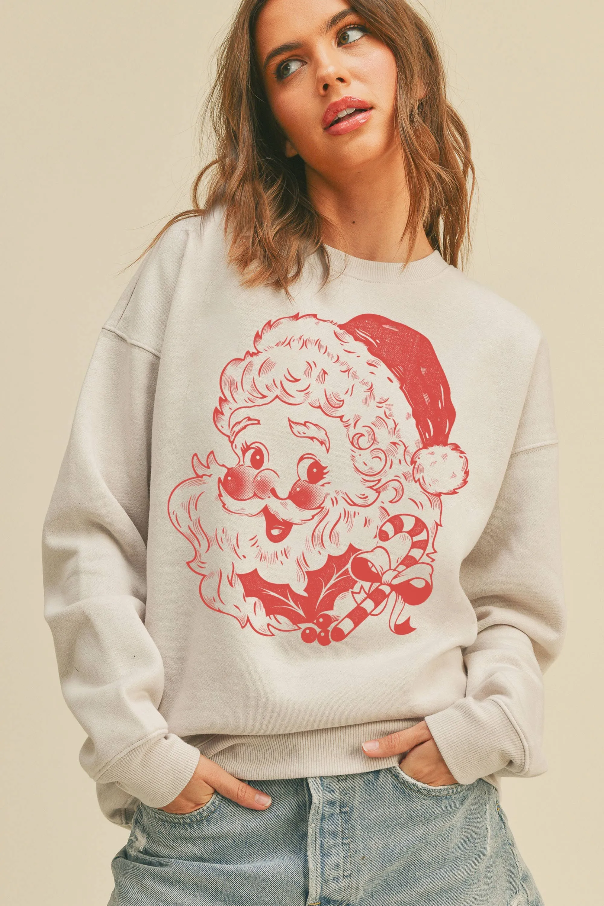 Santa Graphic Sweatshirt
