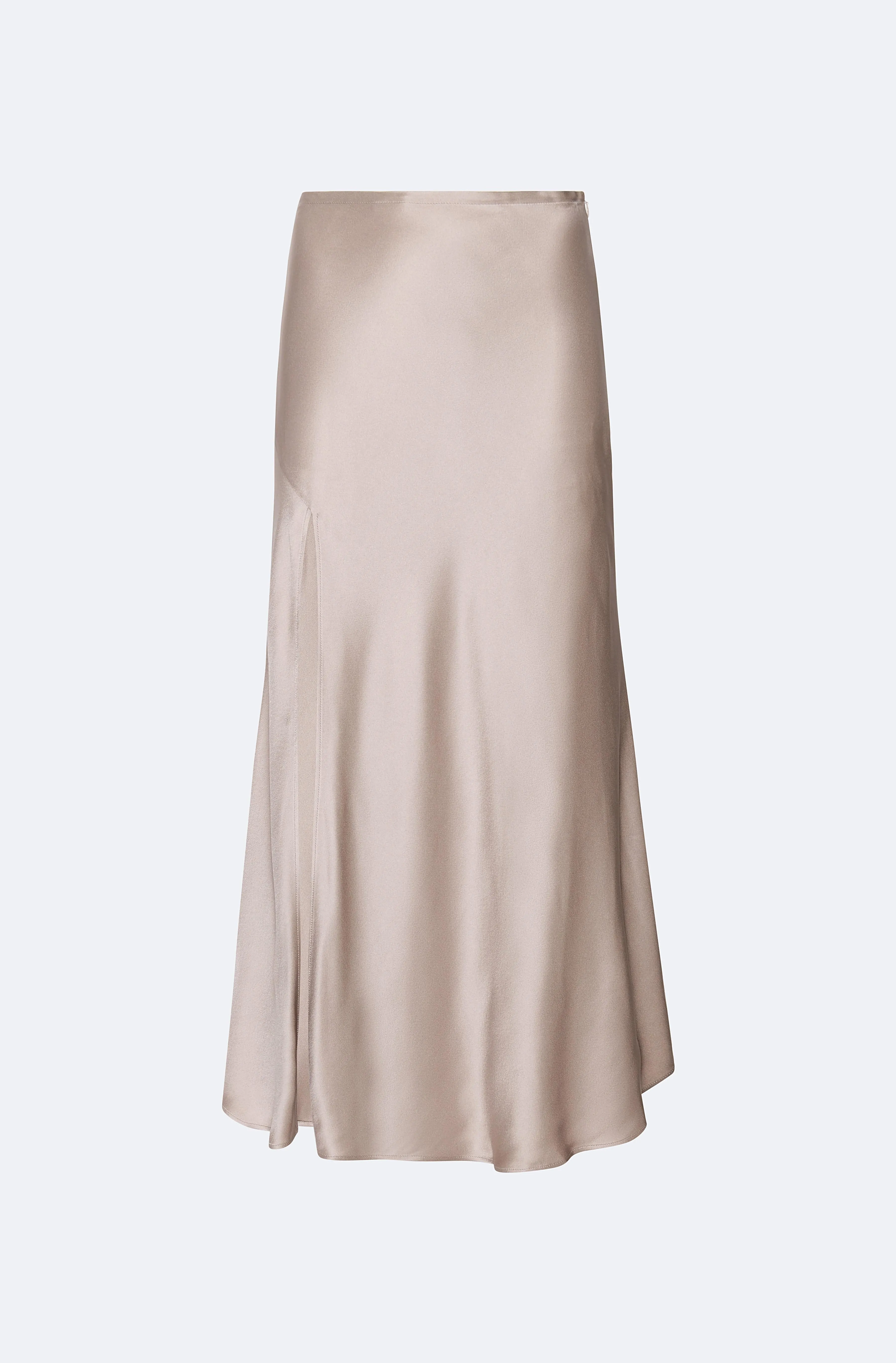 Satin Bias Midi Skirt