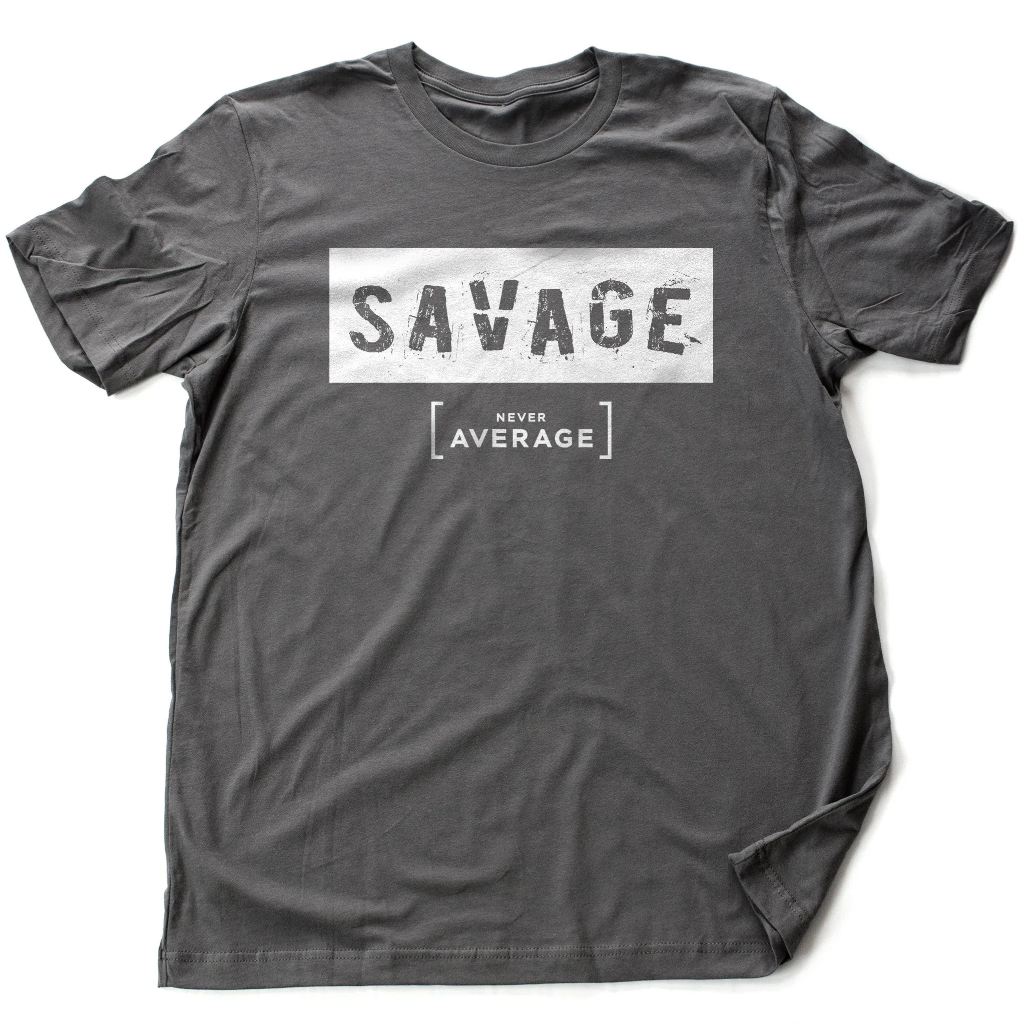 SAVAGE. Never average — premium unisex T-shirt