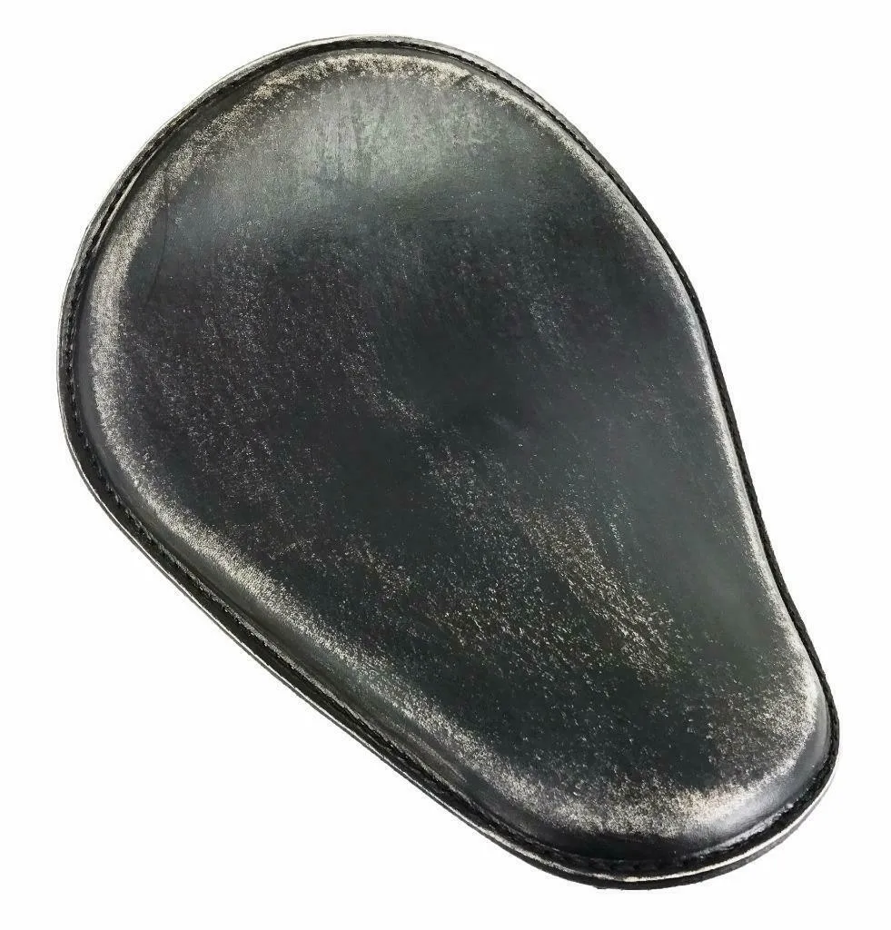 Seat Chopper Sportster Harley Chopper Spring Solo Honda 10x13" BlackDist Leather