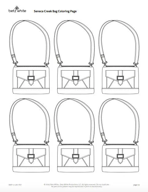 Seneca Creek Bag PDF Pattern