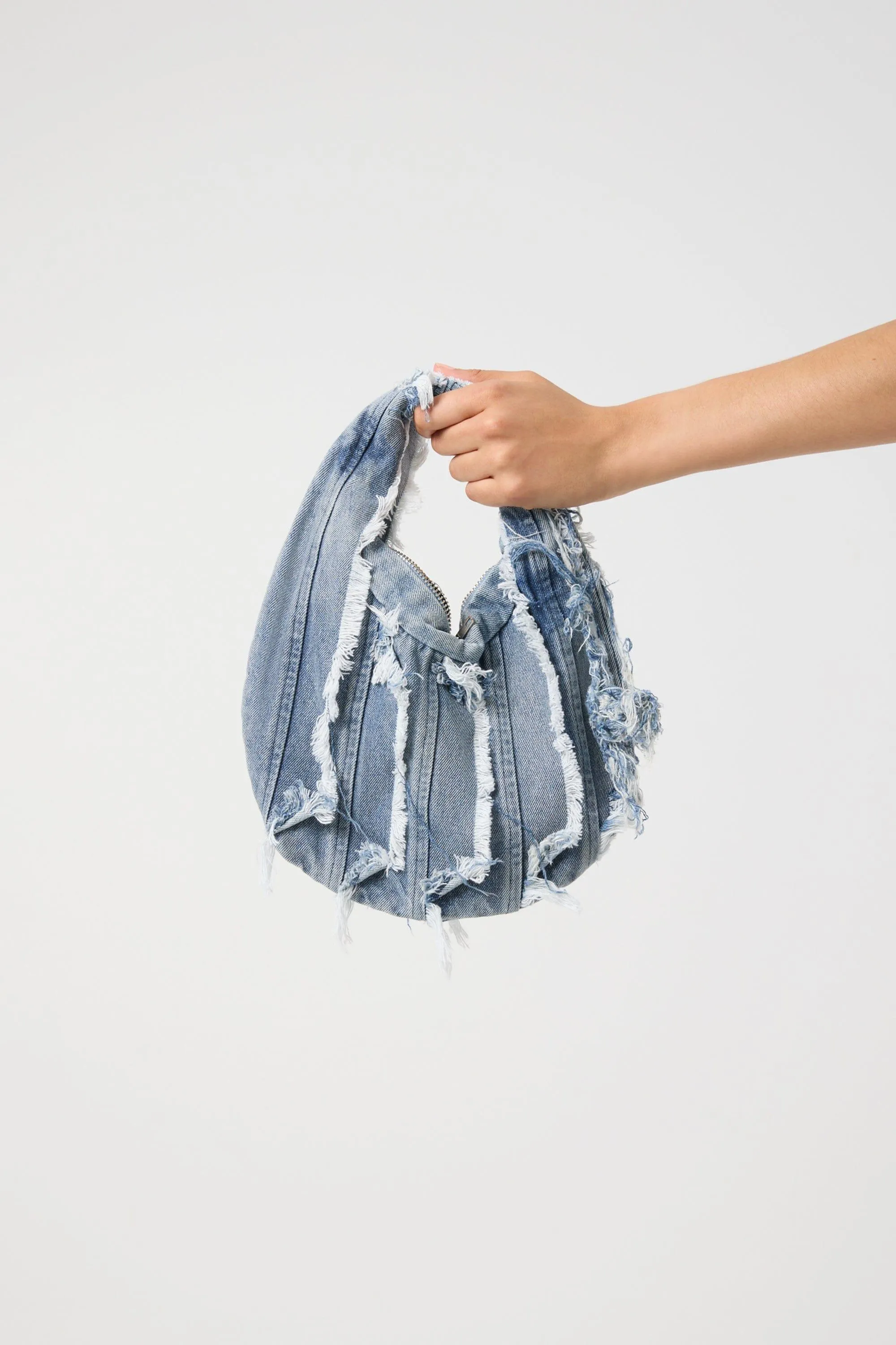 SENSES DENIM BAG | DISTRESSED BLUE