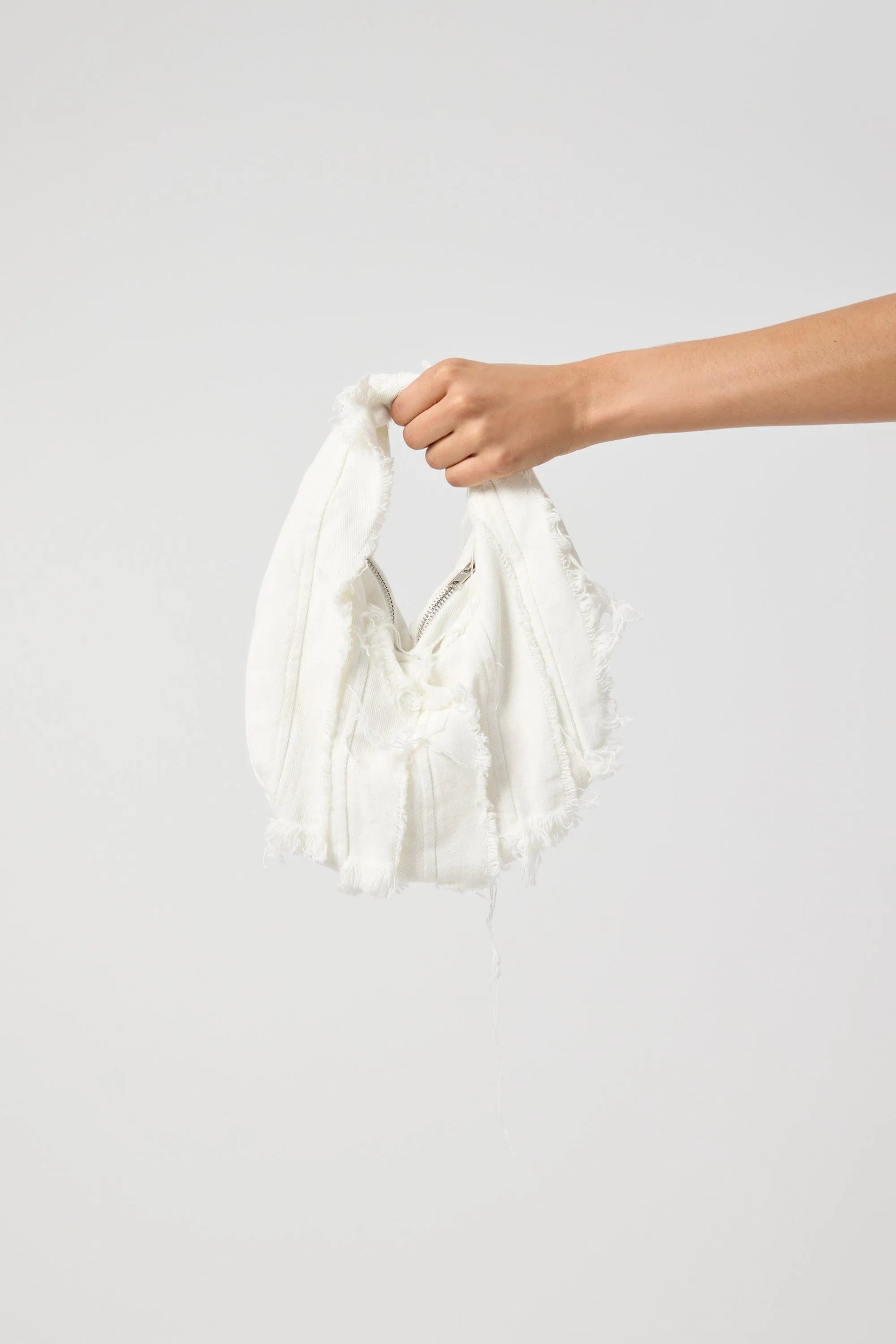 SENSES DENIM BAG | WHITE