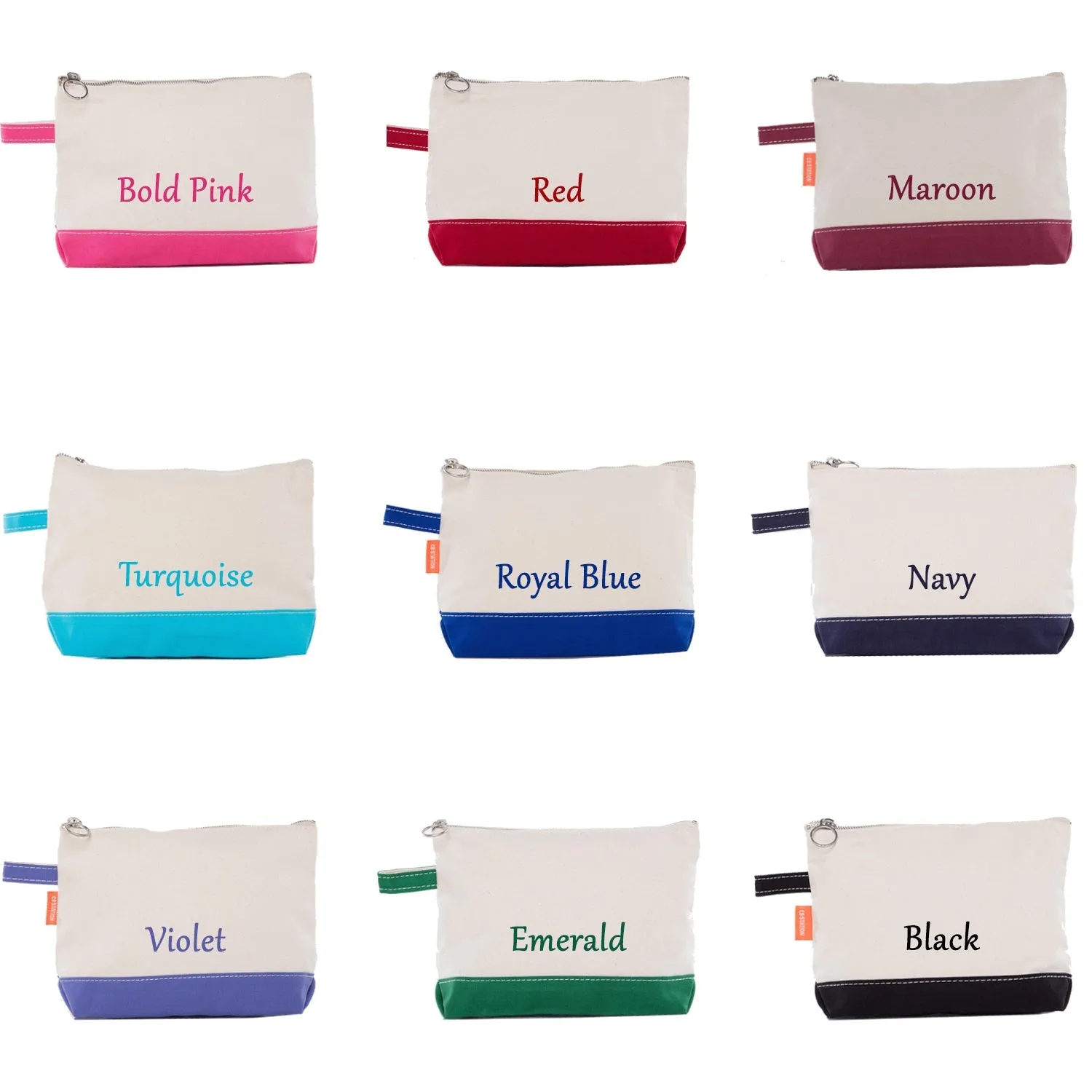 Sigma Alpha Canvas Cosmetic Bag