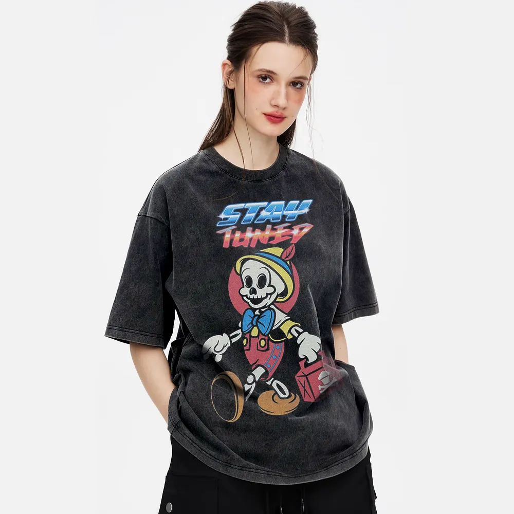 Skeleton Child Washed T-Shirt