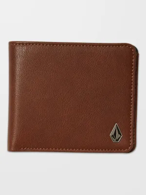 Slim Stone L Wallet - BROWN