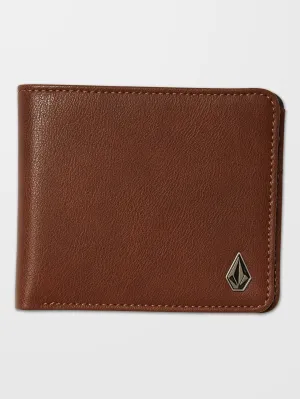 Slim Stone L Wallet - BROWN