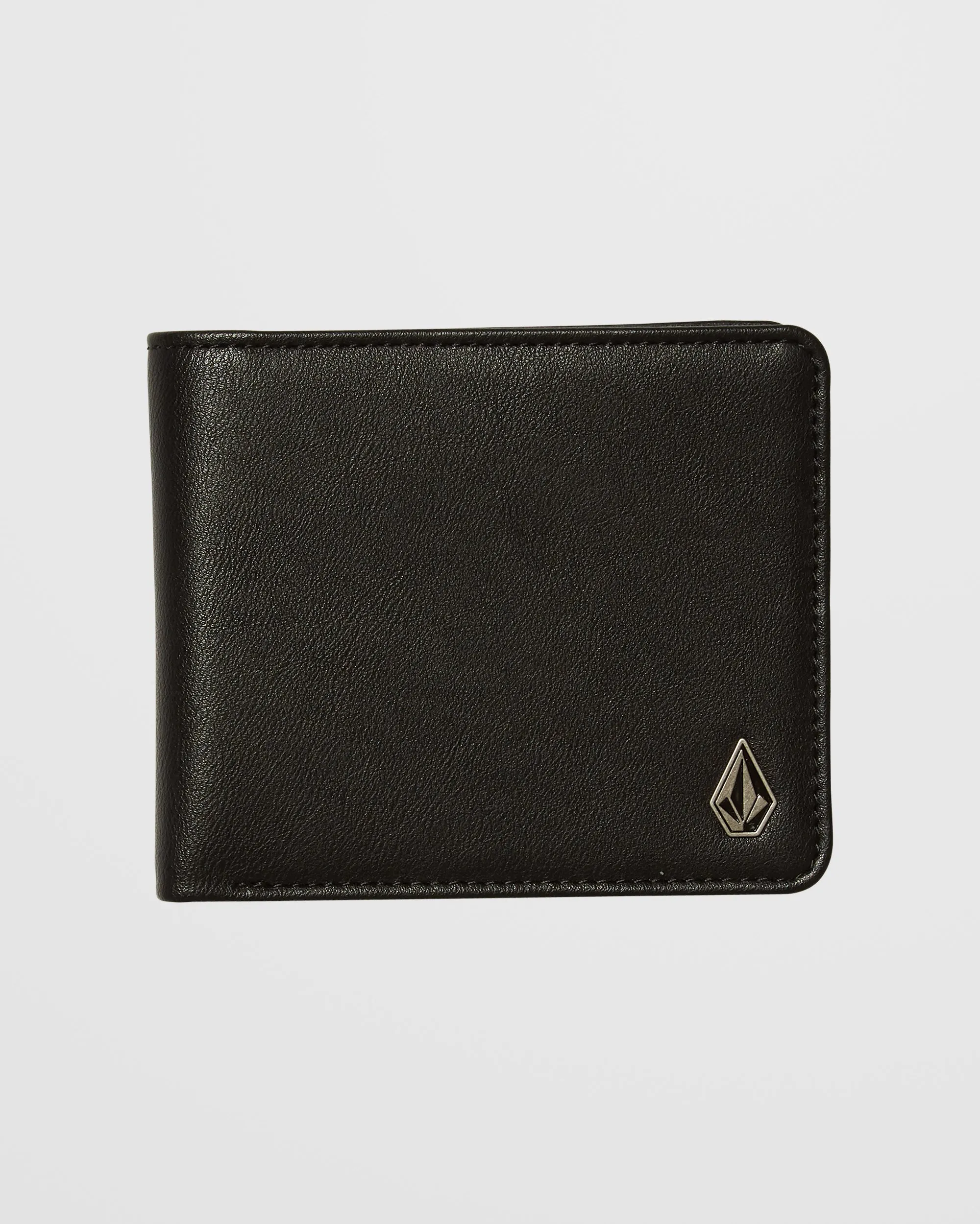 Slim Stone Large Wallet - Black