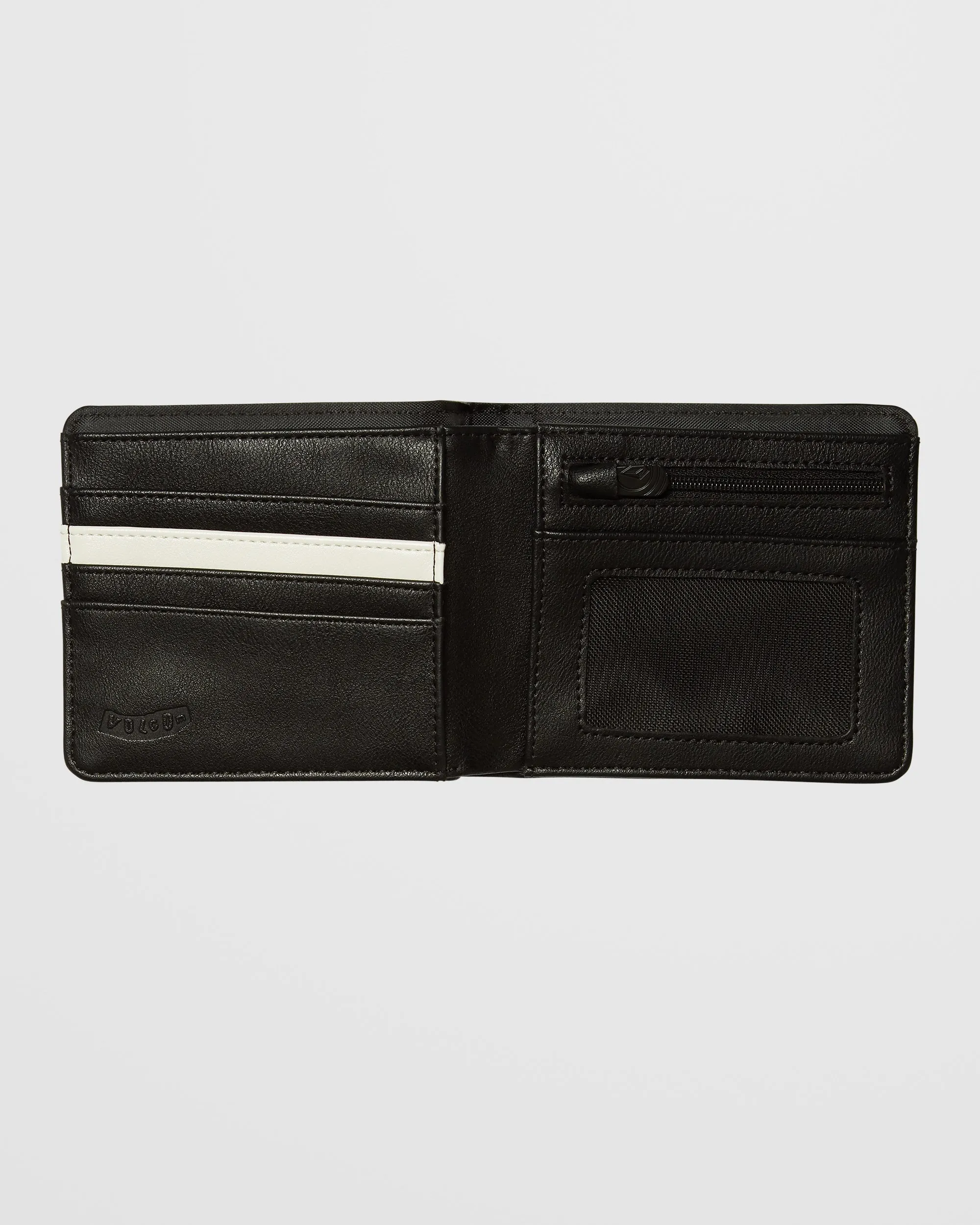 Slim Stone Large Wallet - Black
