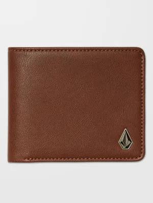 Slim Stone S Wallet - BROWN