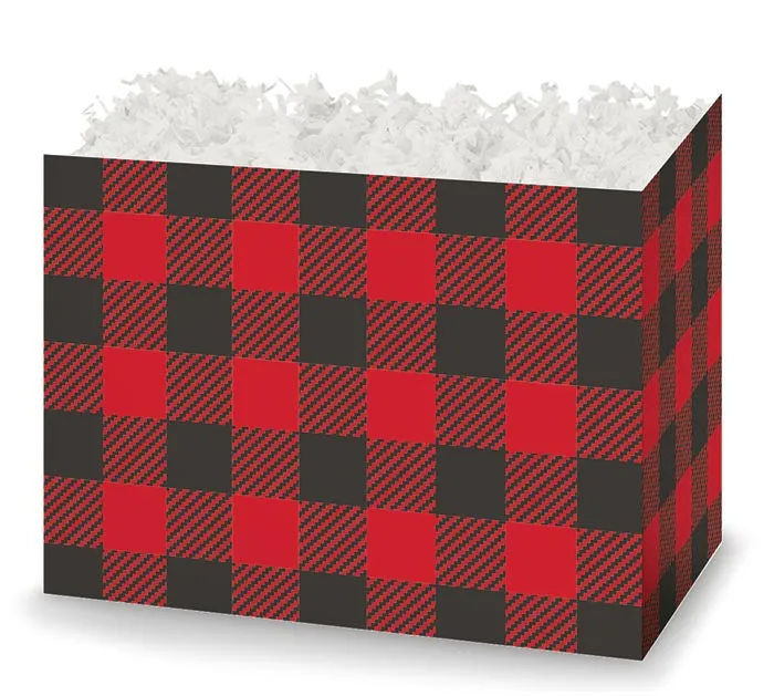Small Basket Box || Buffalo Plaid