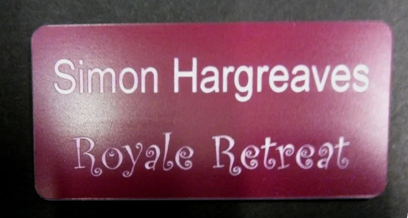 Small Engraved Badge