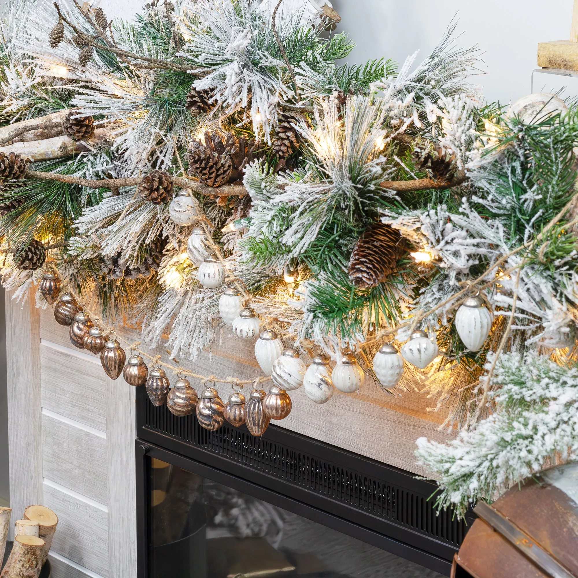 Small Glass Finial Ornaments (Set of 12)