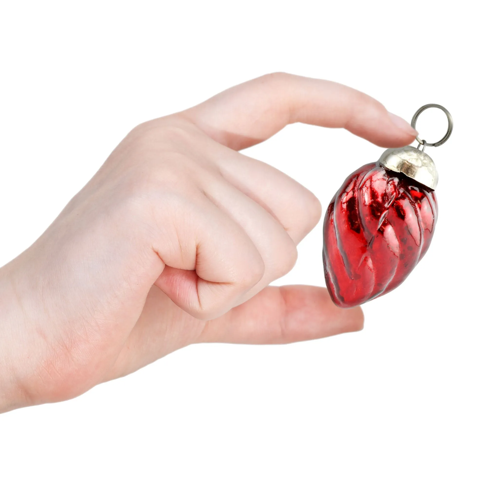 Small Glass Finial Ornaments (Set of 12)