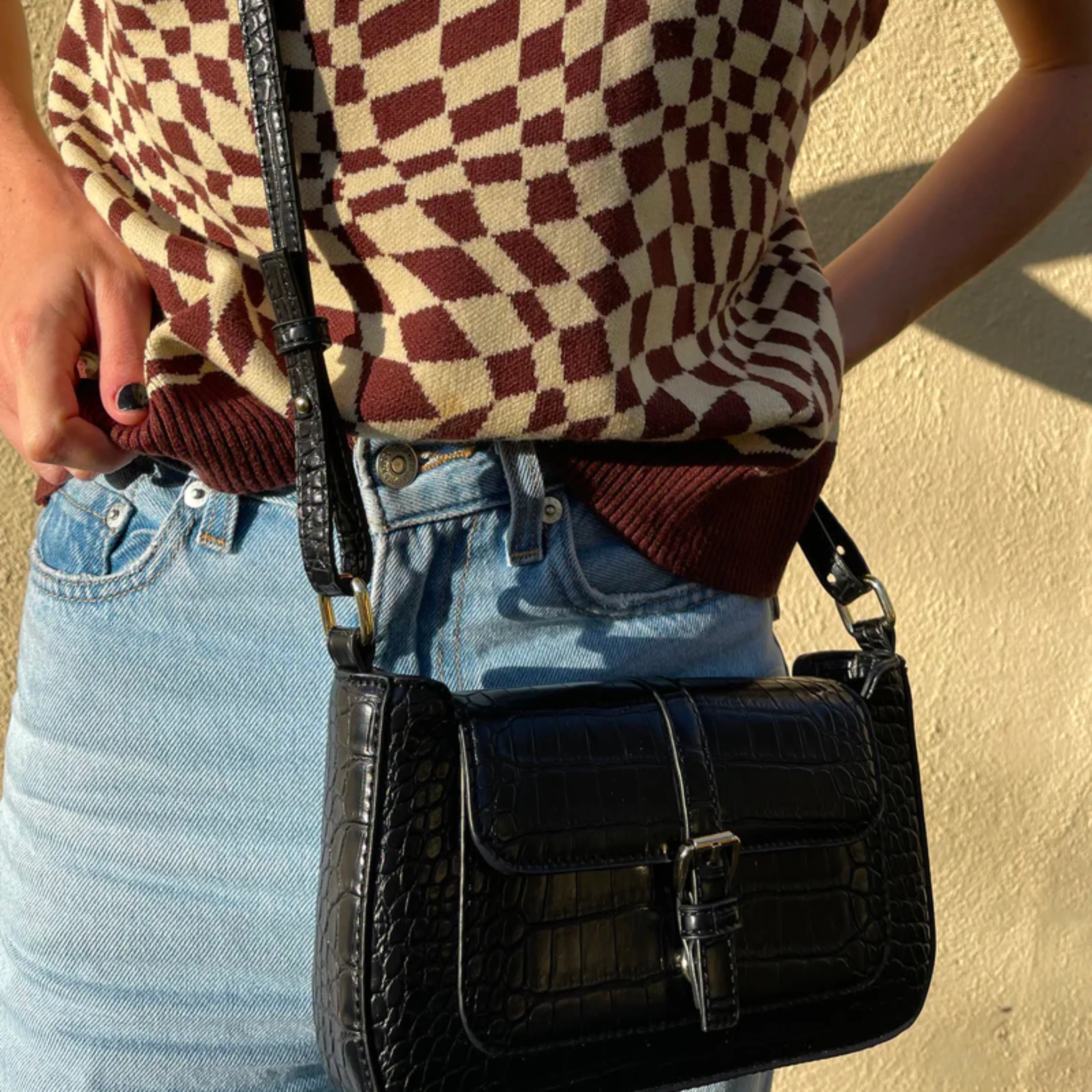 Small Pattern Shoulder Bag H2087