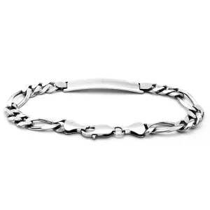 Solid Figaro ID Bracelet (14K)