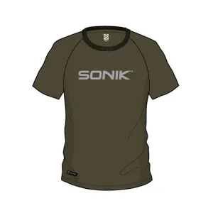 Sonik Green Raglan Tee Shirt