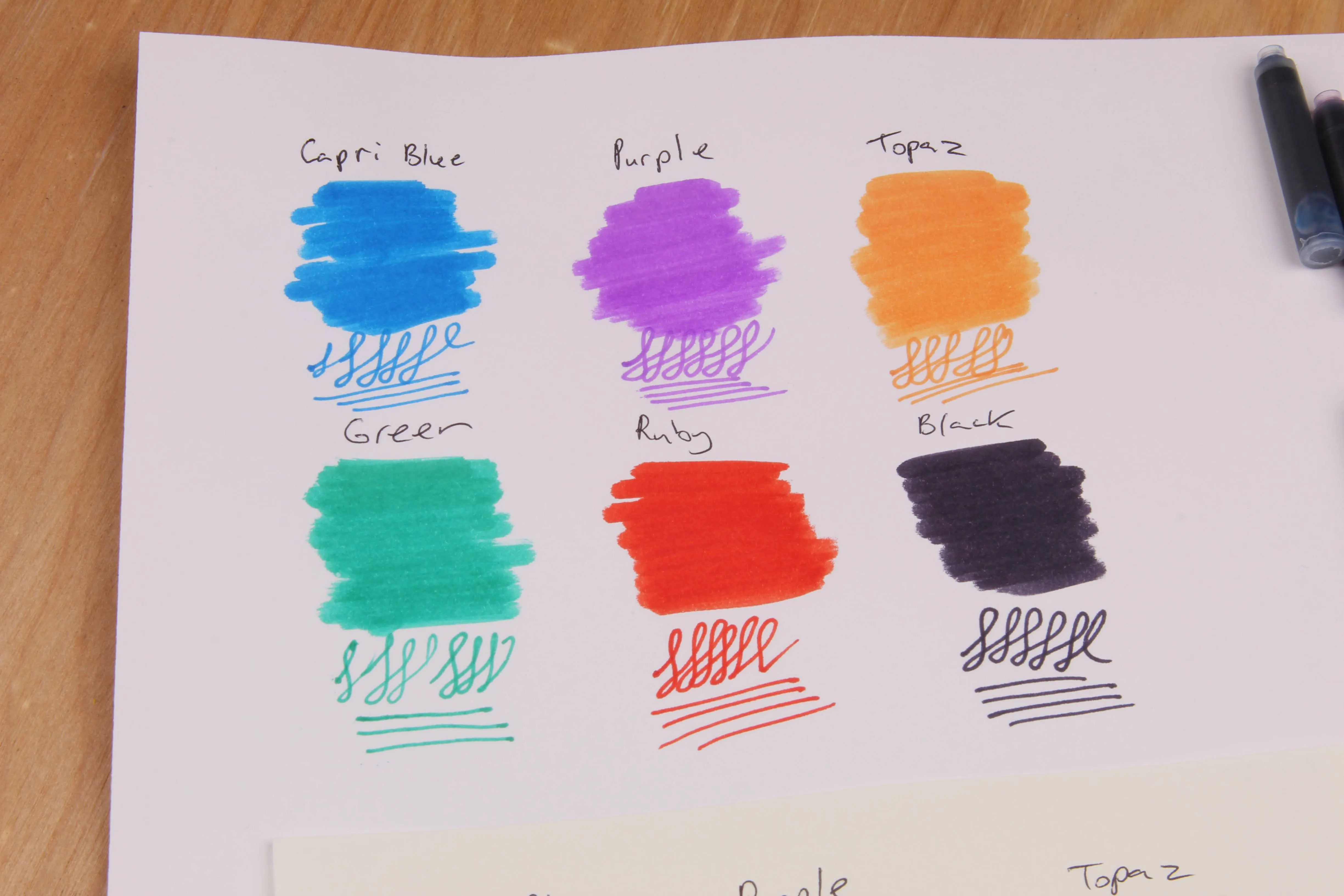 Spare Ink Cartridges for Fountain Pen and Rollerballs
