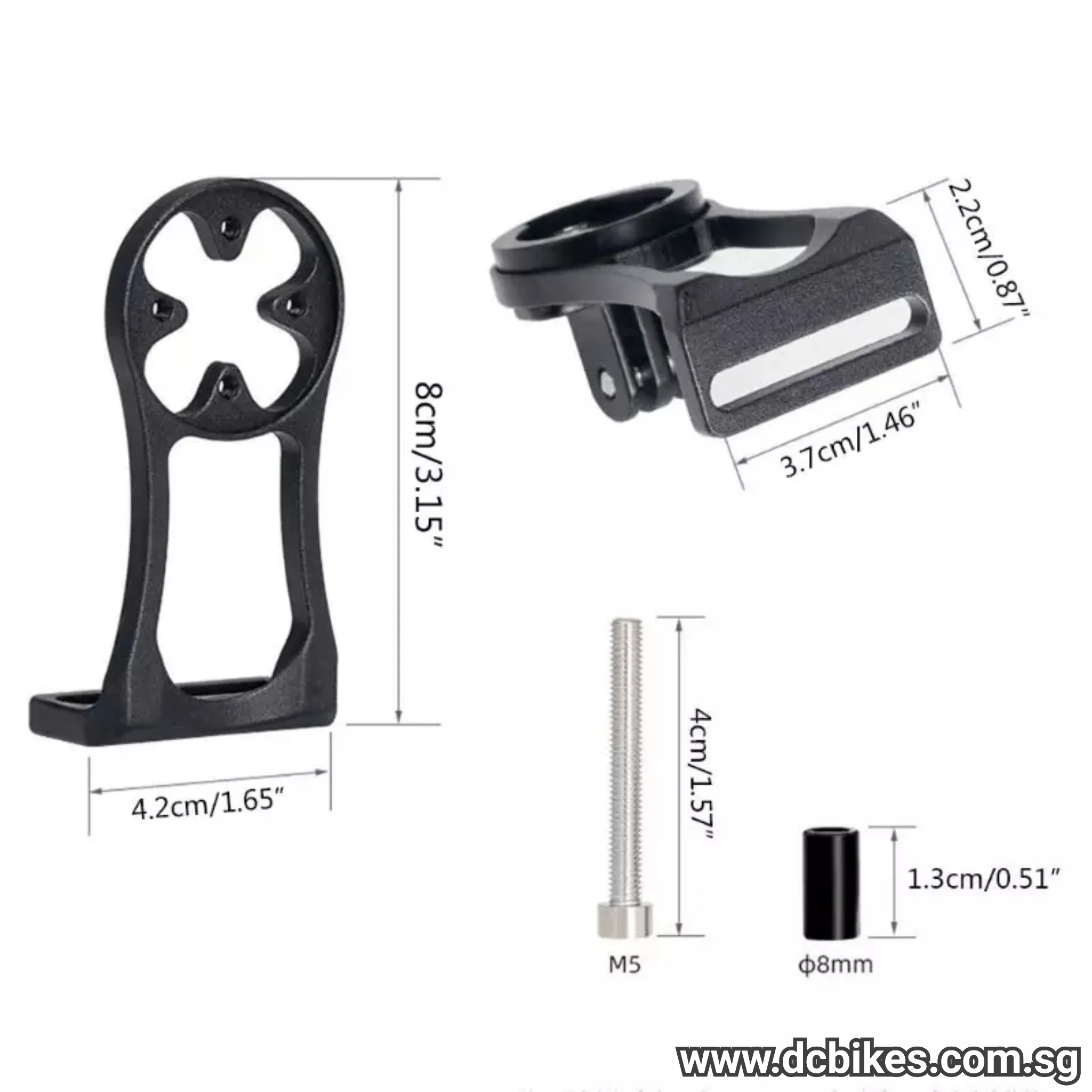 Speedometer Extension Holder For Garmin Bryton Cateye GoPro Mount Computer Camera Bracket