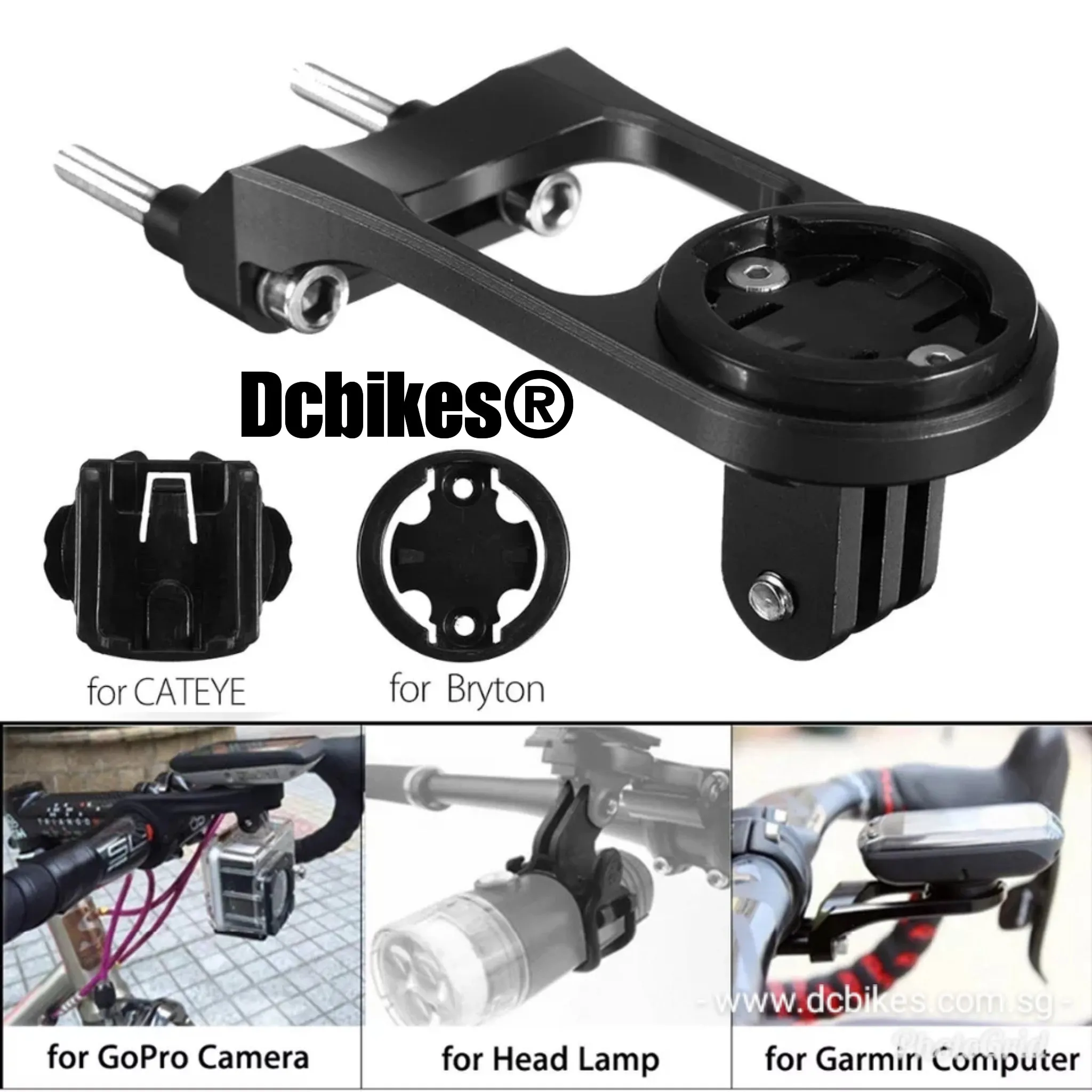Speedometer Extension Holder For Garmin Bryton Cateye GoPro Mount Computer Camera Bracket