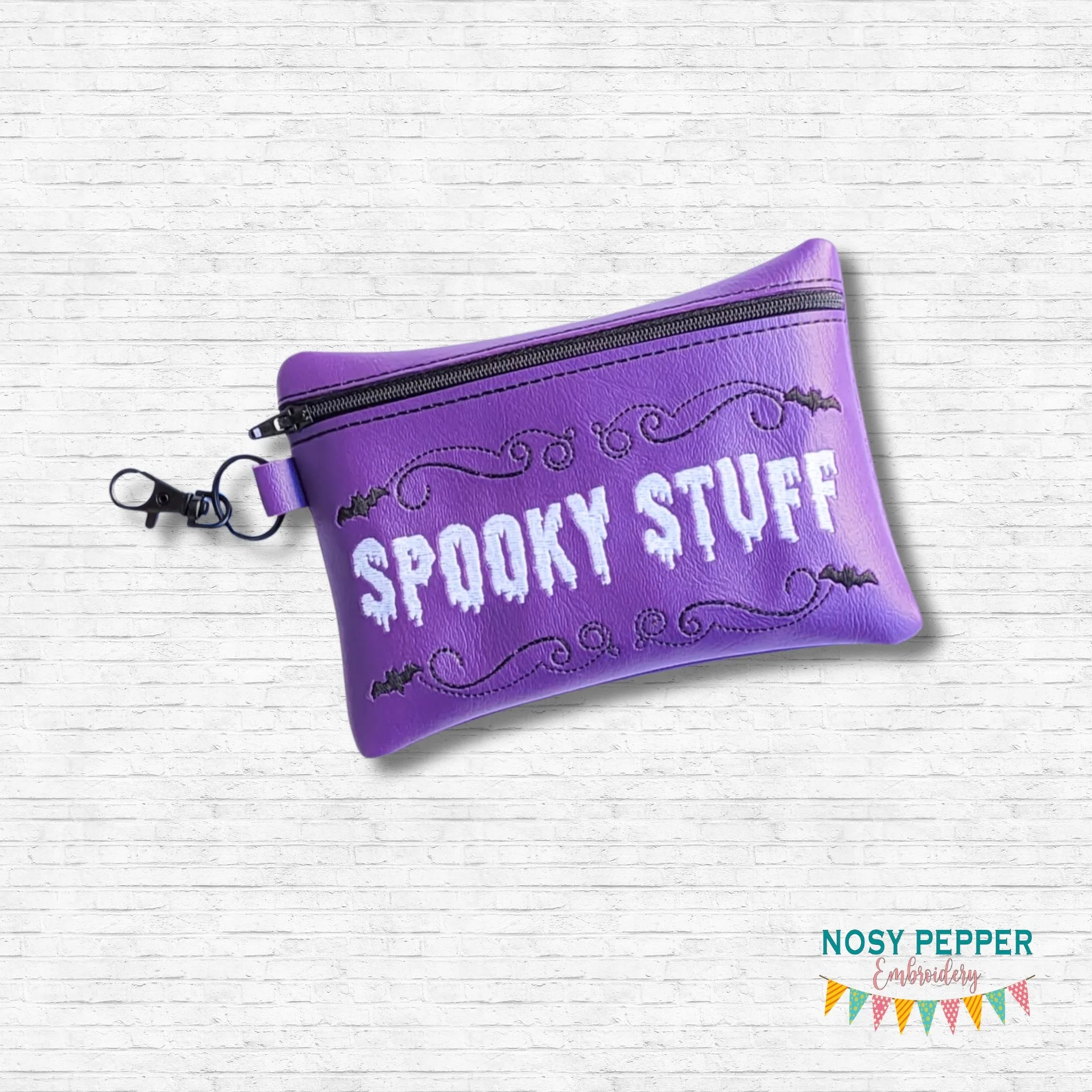 Spooky Stuff ITH Bag embroidery design (4 sizes available) DIGITAL DOWNLOAD