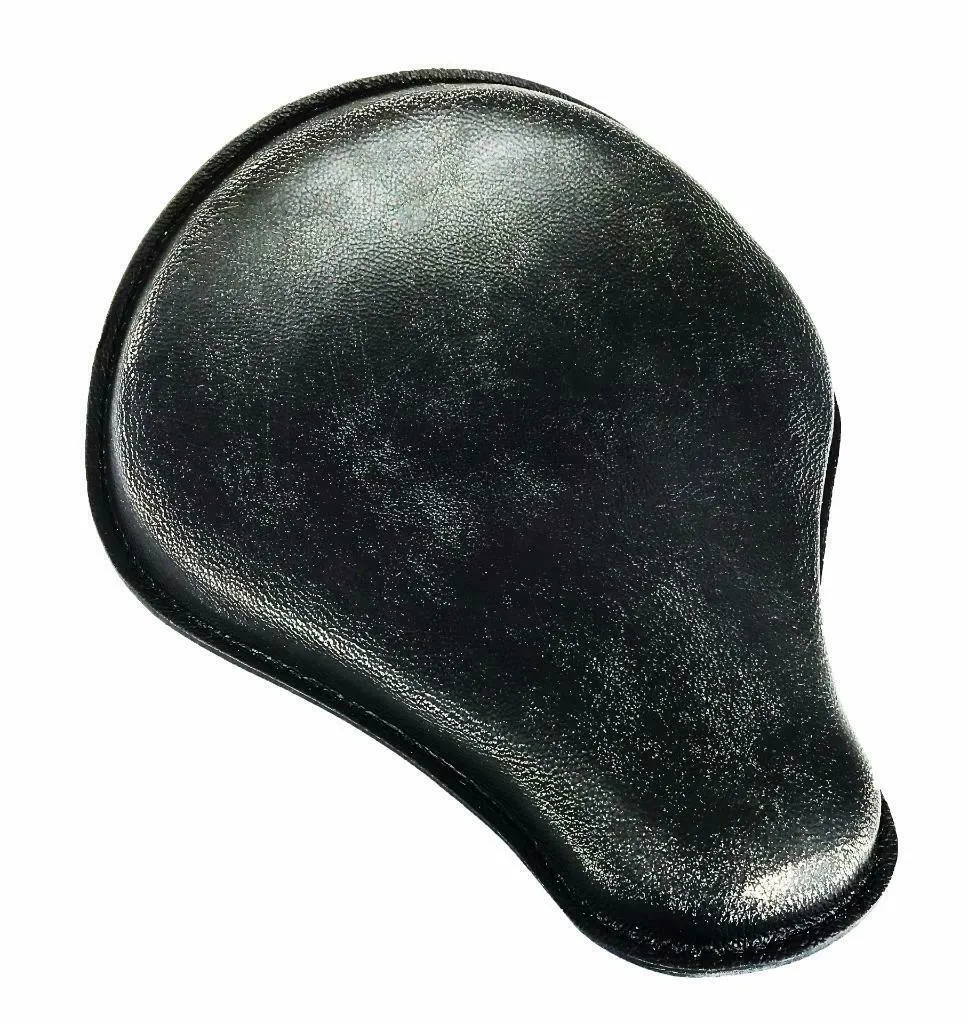 Spring Seat Chopper Bobber Harley Sportster Honda Yamaha 12x13 Blk Dist Leather