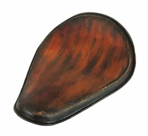 Spring Solo Seat Chopper Bobber Harley Sportster Honda 11x14" AntBrn Dis Leather