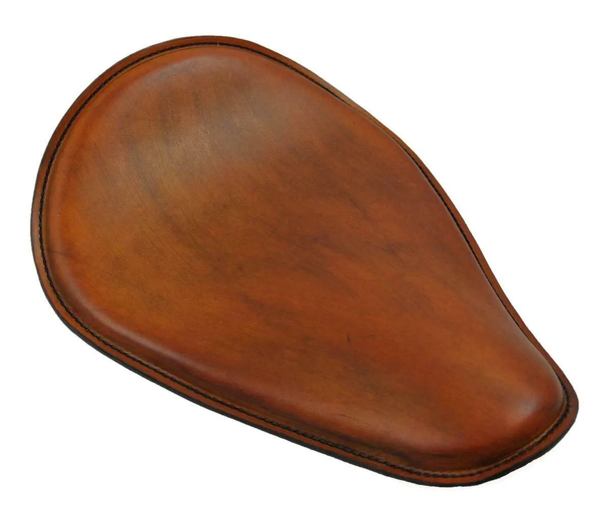 Spring Solo Seat Chopper Harley Sportster Nightster Tan Brn Dist Leather MRC