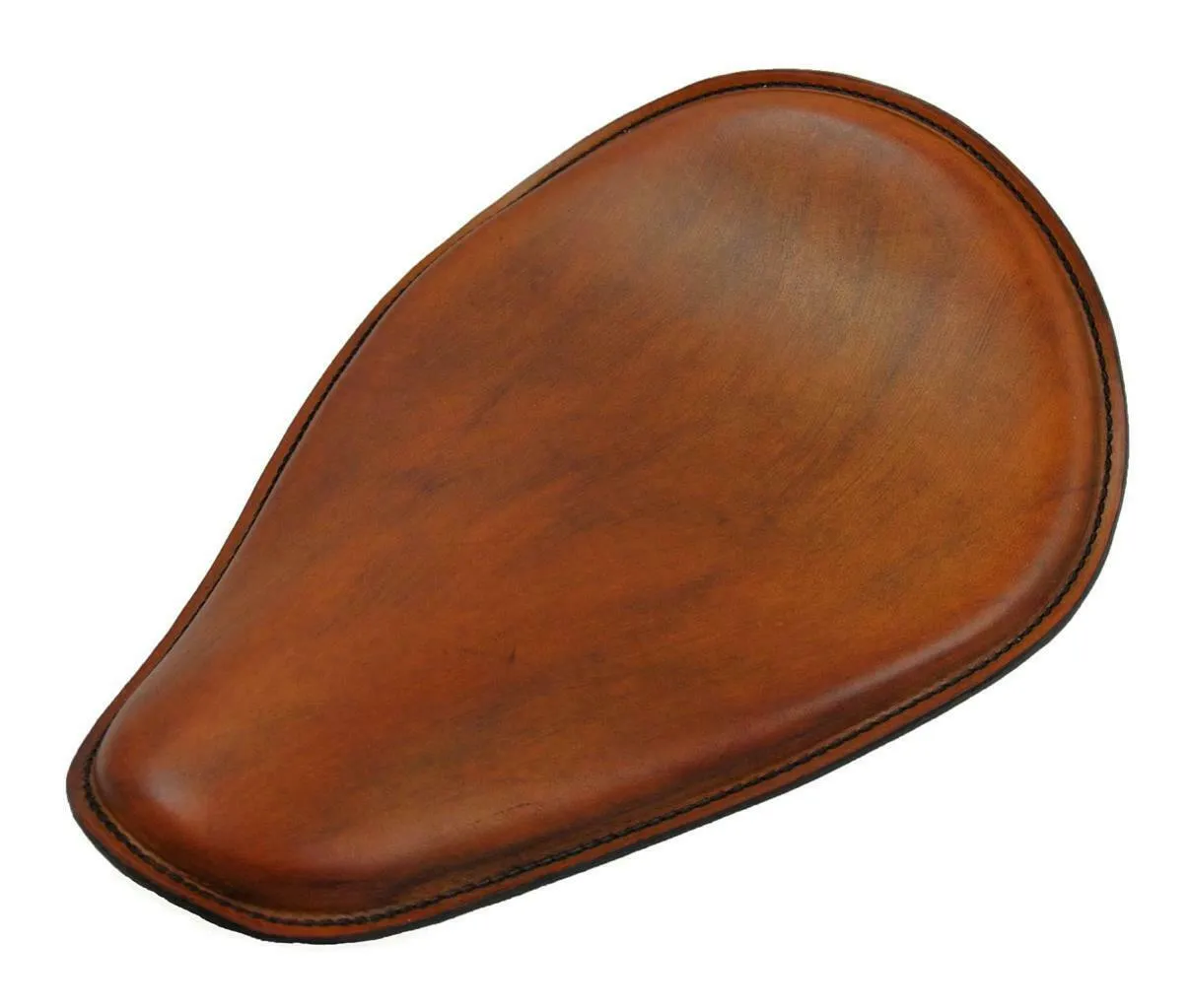 Spring Solo Seat Chopper Harley Sportster Nightster Tan Brn Dist Leather MRC