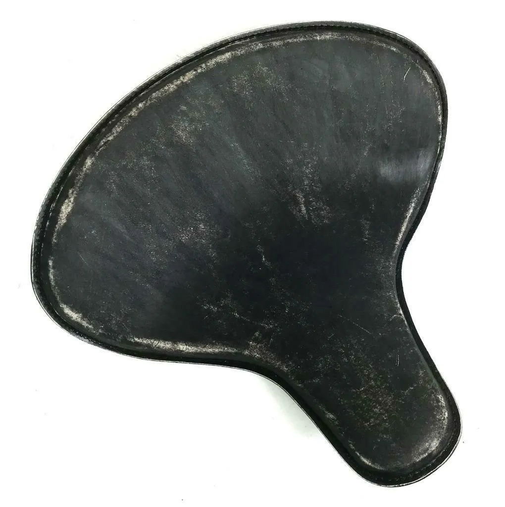 Spring Solo Tractor Seat Harley Touring Indian Bobber 17x16" Black Dist Leather