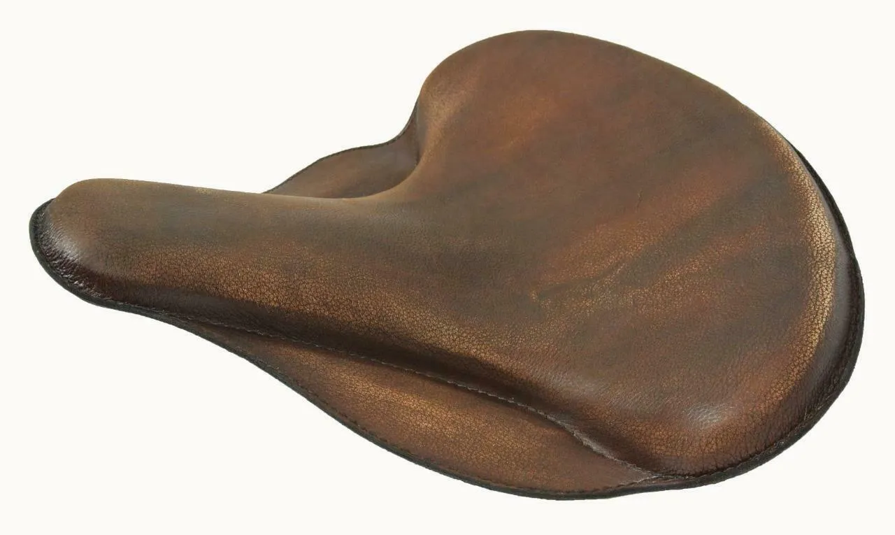 Spring Solo Tractor Seat Harley Touring Indian Chief 17x16" Soft Brown Distres