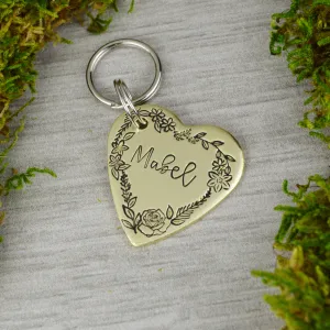 Spring Wreath Pet ID Tag