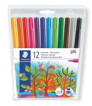 Staedtler - Wallet of 12 Fibre Tip Pens