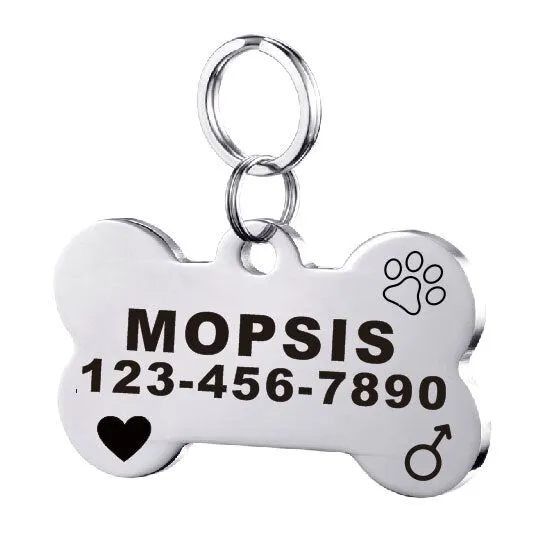 Stainless steel dog tag