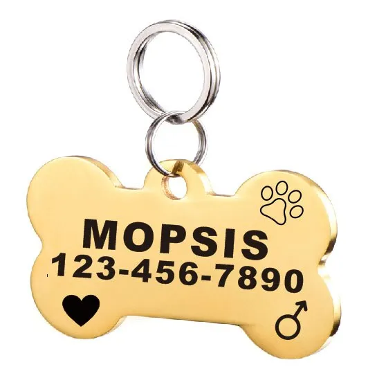 Stainless steel dog tag