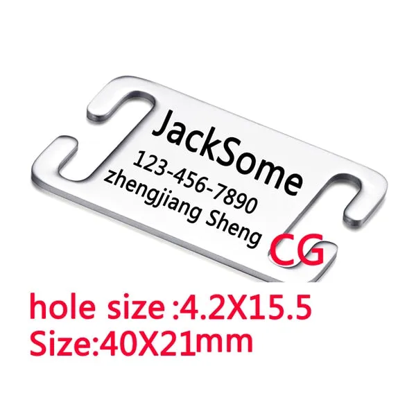 Stainless steel pet id tag for dog