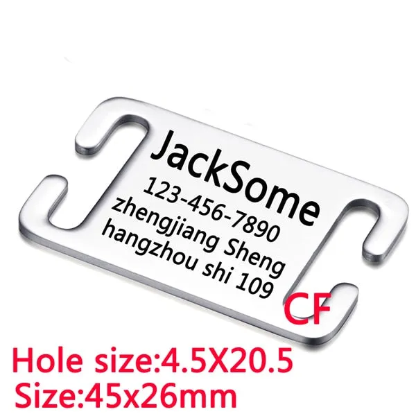 Stainless steel pet id tag for dog