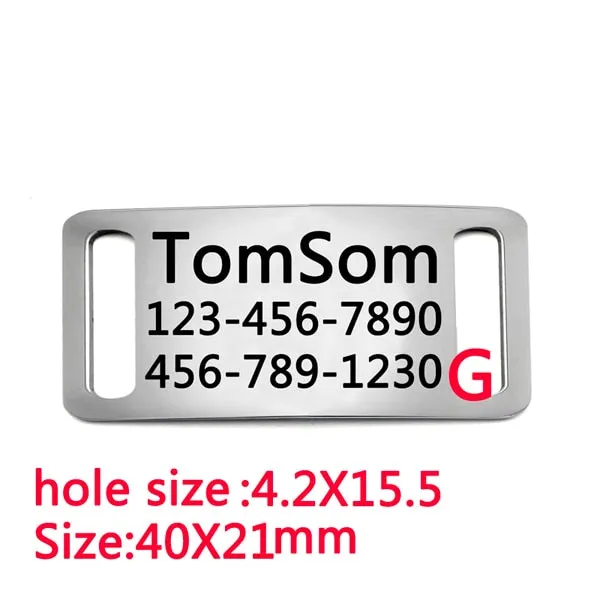 Stainless steel pet id tag for dog