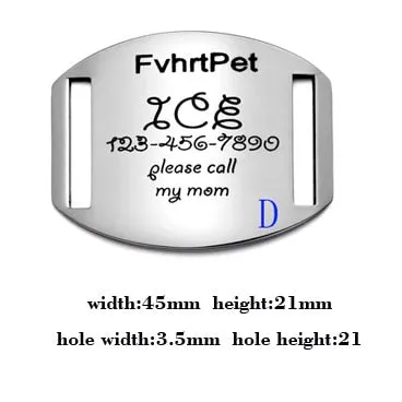 Stainless steel pet id tag for dog