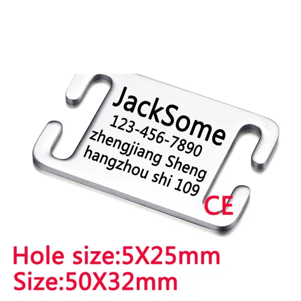 Stainless steel pet id tag for dog